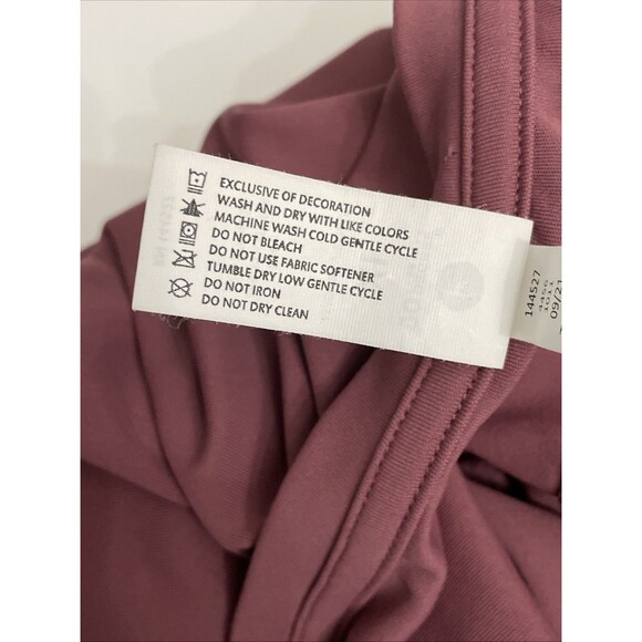 90 Degree by Reflex Womens Terracotta Crop Top XL Workout Activewear Athleisure - Picture 4 of 8